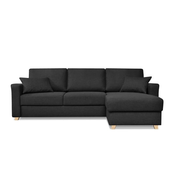 Juoda sofa lova Kosmopolitinis dizainas Nice