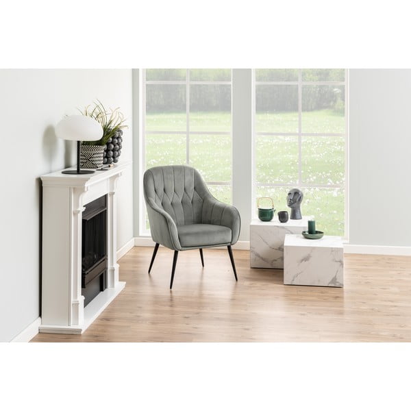 Kavos staliukai baltos spalvos 2 vnt. su marmuro dekoru 58x58 cm Dice – Actona-image-2