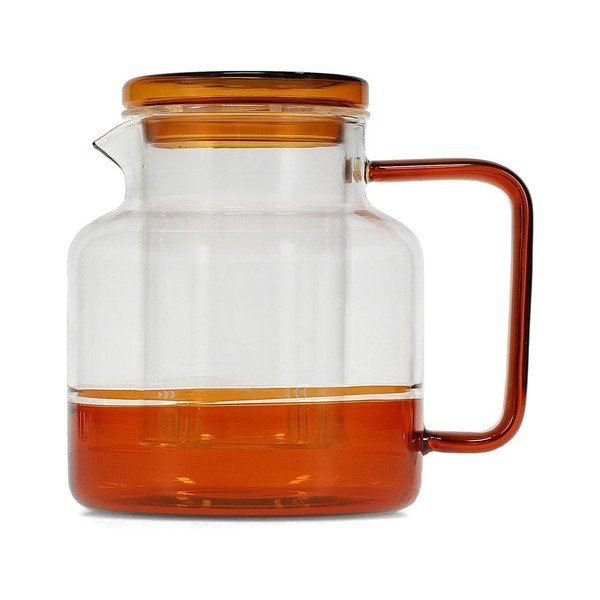 Gintarinės spalvos iš stiklo arbatinukas 950 ml Liv – ONA