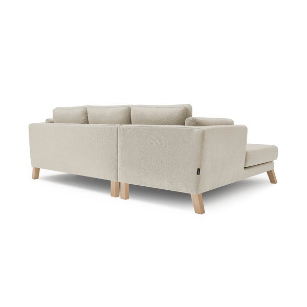 Smėlio spalvos kampinė sofa Bobochic Paris Seattle, kairysis kampas-image-4