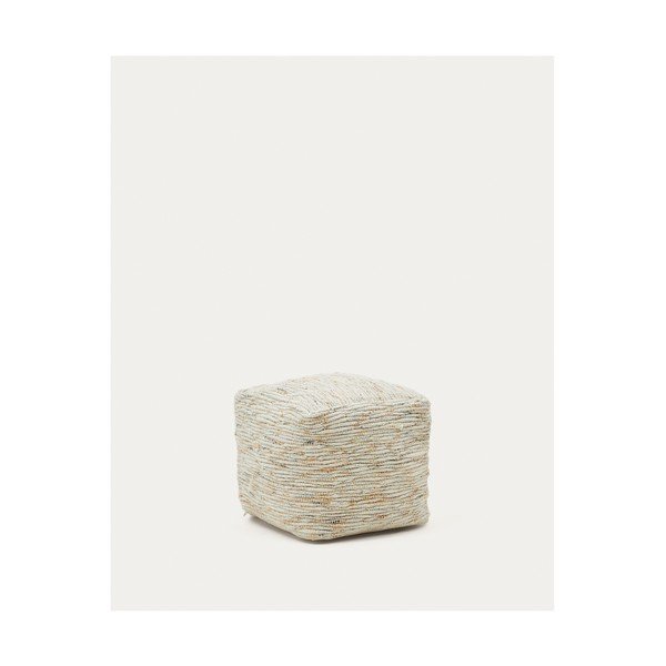 Smėlio spalvos iš vilnos pufas Selise – Kave Home-image-2