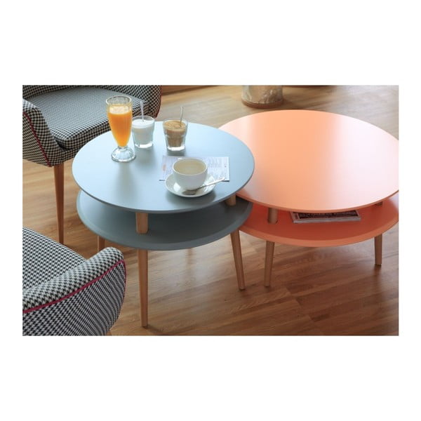 Rožinis kavos staliukas "Ragaba UFO", Ø 70 cm-image-2