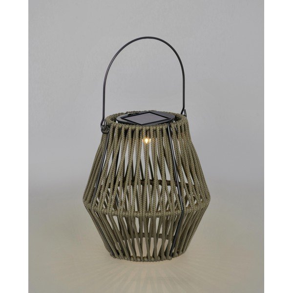 Khaki spalvos LED žibintas saulės baterijos (aukštis 17 cm) Juny – Yes Everyday-image-1