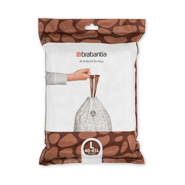 Šiukšlių maišai 40 vnt. 45 l PerfectFit L – Brabantia