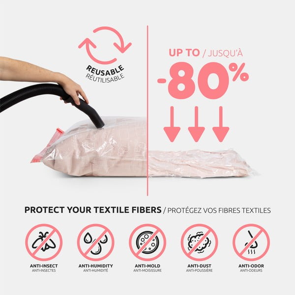 Vakuuminiai drabužių krepšiai 10 vnt. Premium Valve L – Compactor-image-4