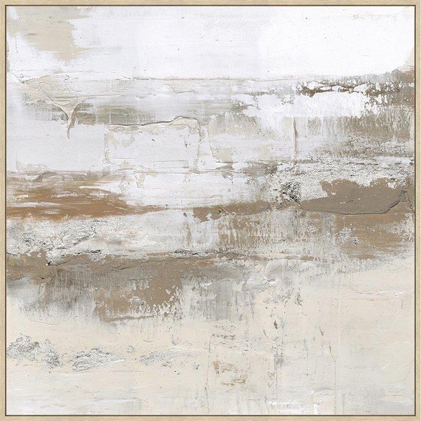 Paveikslas su rėmeliu/tapyba ant drobės su rankomis dažytais elementais 85x85 cm Bold – Bizzotto