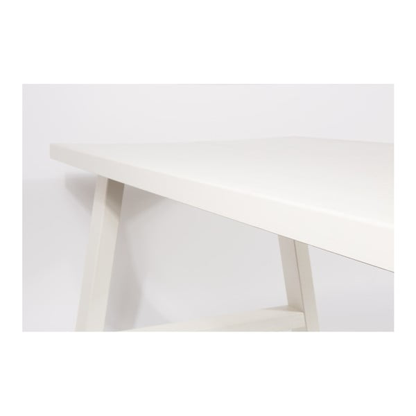 White Zuiver A Įrėmintas medžio masyvo stalas, 200 x 90 cm-image-1