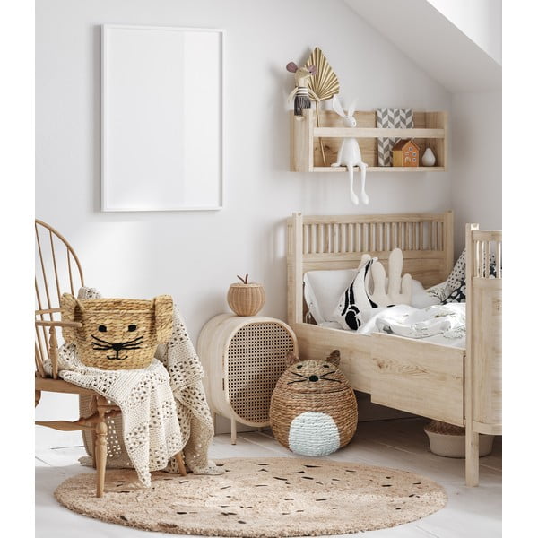 Iš vandens hiacinto vaikiškas krepšys natūralios spalvos ø 35x26 cm Rabbit – Compactor-image-2