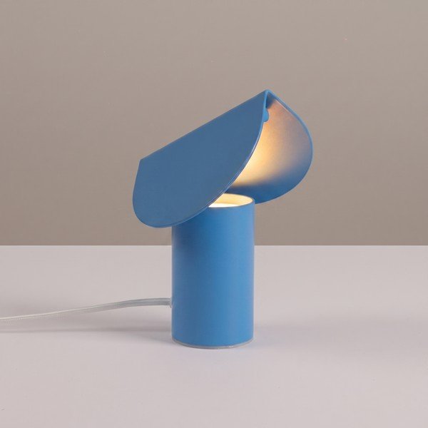 Šviesiai mėlynos spalvos iš aliuminio stalinis šviestuvas LED (aukštis 15 cm) BISCUIT – Thoro-image-1