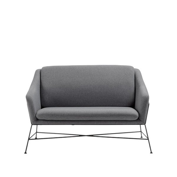 Pilkos spalvos sofa 128 cm Brida – Kave Home