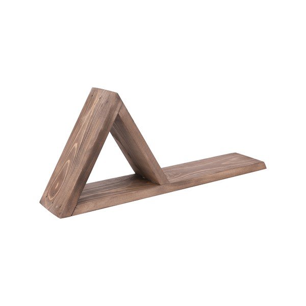2 medinių sieninių lentynų rinkinys Triangles-image-2