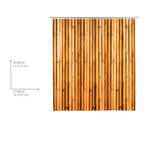 Oranžinė dušo užuolaida Weko Babusa-image-1