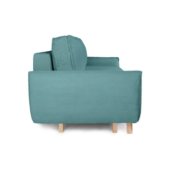 Sulankstoma sofa turkio spalvos iš kordinio velveto 218 cm Tori – Bonami Selection-image-3