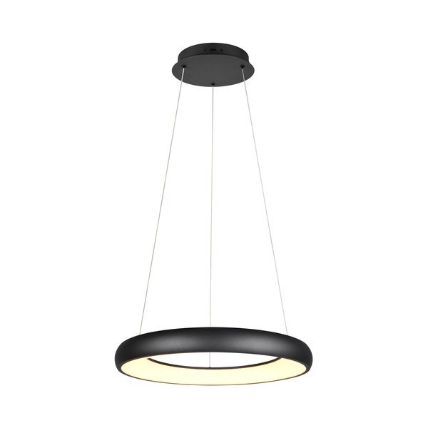 Kabantis šviestuvas matinės juodos spalvos LED su pritemdymo funkcija ø 62 cm su metaliniu gaubtu Cardona – Trio-image-4