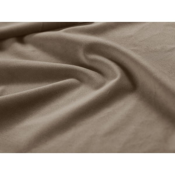 Šviesiai rudos spalvos dvigulė lova audiniu dengta su sandėliavimo vieta su lovos grotelėmis 180x200 cm Campi – Cosmopolitan Design-image-3