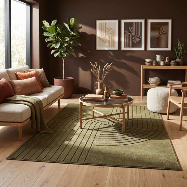 Žalios spalvos kilimas 200x290 cm Solace – ESTE-image-3