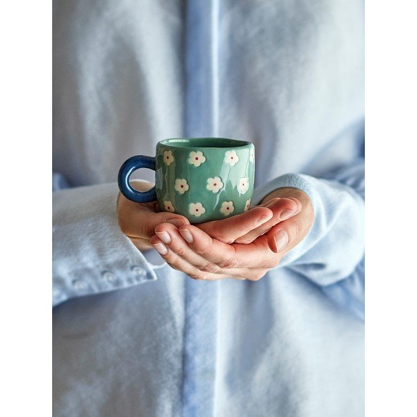 Šviesiai mėlynos spalvos iš keramikos vaikiškas puodelis 110 ml Nini – Bloomingville-image-2