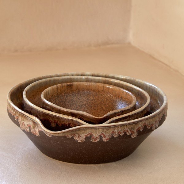 Tamsiai rudos spalvos iš akmens masės dubuo Poterie – Casafina-image-3