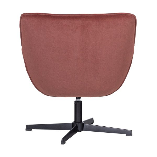 Terakotos spalvos pasukamas krėslas iš velveto Wibo – WOOOD-image-4