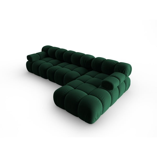 Sofa žalios spalvos iš velveto 285 cm Bellis – Micadoni Home-image-4