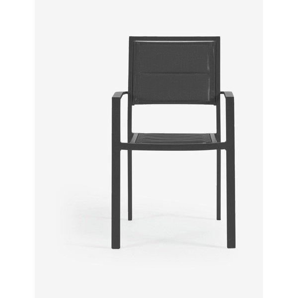 Pilka aliuminio lauko kėdė Kave Home Sirley-image-2