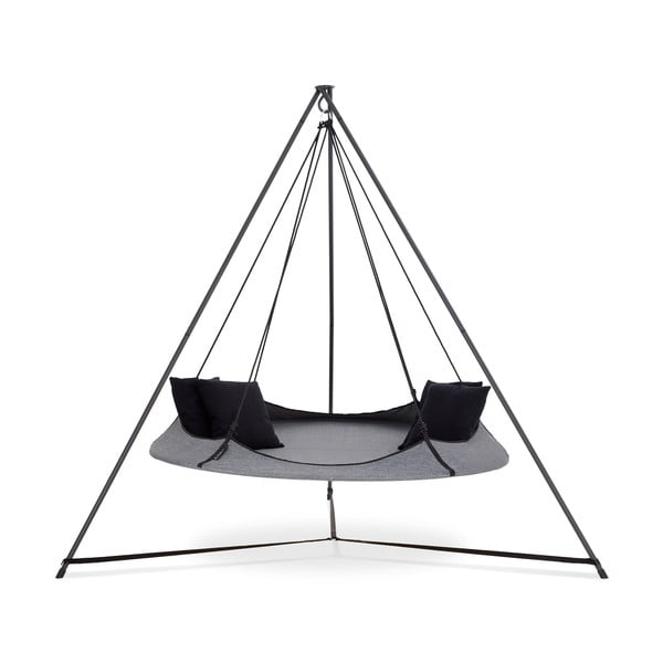 Pilkos sodo sūpynės su stovu - Hangout Pod-image-1