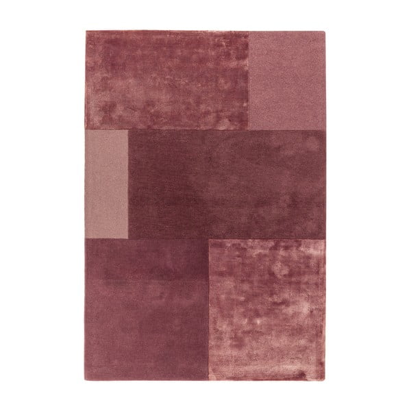 Tamsiai rausvas kilimas "Asiatic Carpets Tate Tonal Textures", 120 x 170 cm