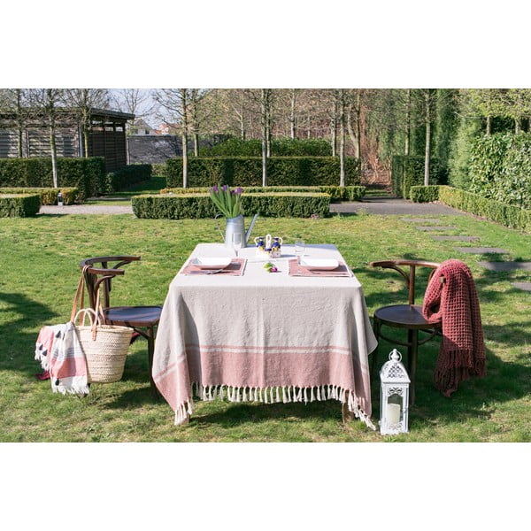 Smėlio spalvos medvilninė staltiesė Tiseco Home Studio, 250 x 150 cm-image-2