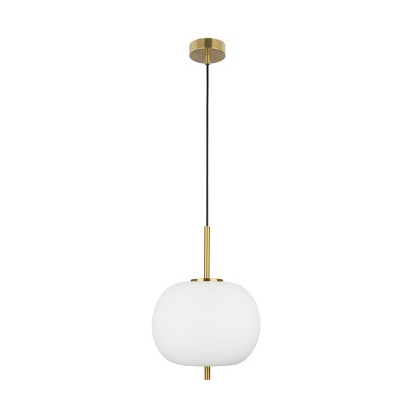 Baltos spalvos/žalvario spalvos iš stiklo kabantis šviestuvas ø 30 cm Lato – Nova Luce