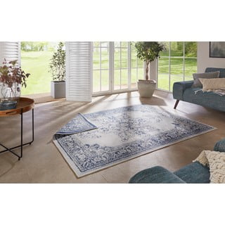 Mėlynos ir kreminės spalvos dvipusis lauko kilimas NORTHRUGS Borbon, 160 x 230 cm