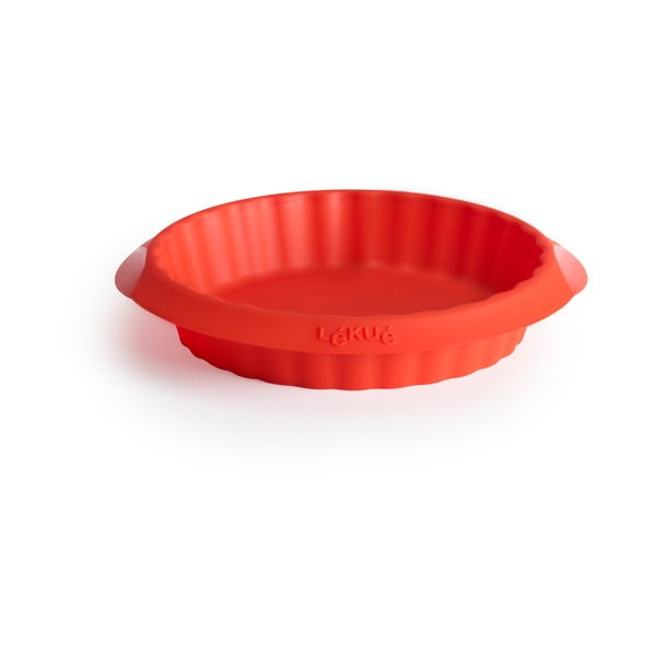 Raudona silikoninė torto forma Lékué, ⌀ 12 cm