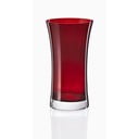 6 raudonų stiklinių rinkinys Crystalex Extravagance, 380 ml