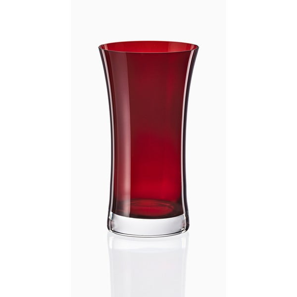 6 raudonų stiklinių rinkinys Crystalex Extravagance, 380 ml
