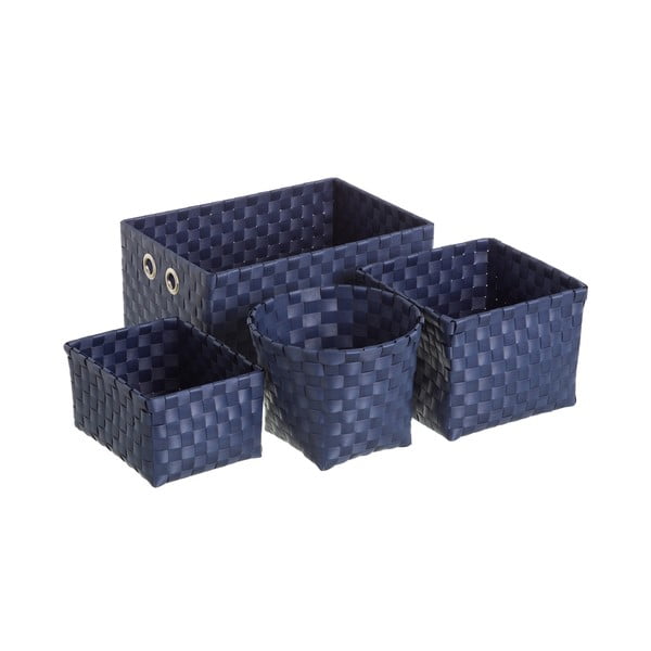 4 mėlynų saugojimo krepšių rinkinys "Unimasa