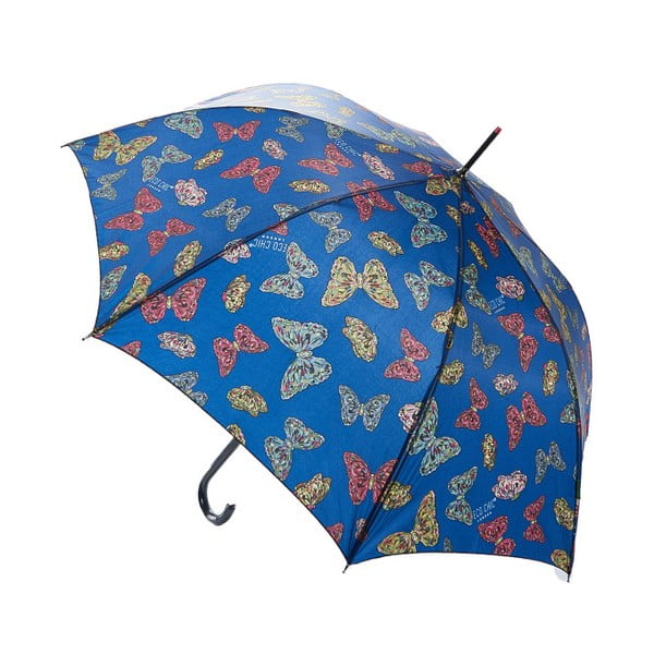 Mėlynas nuskintas skėtis Drugeliai, ⌀ 102 cm