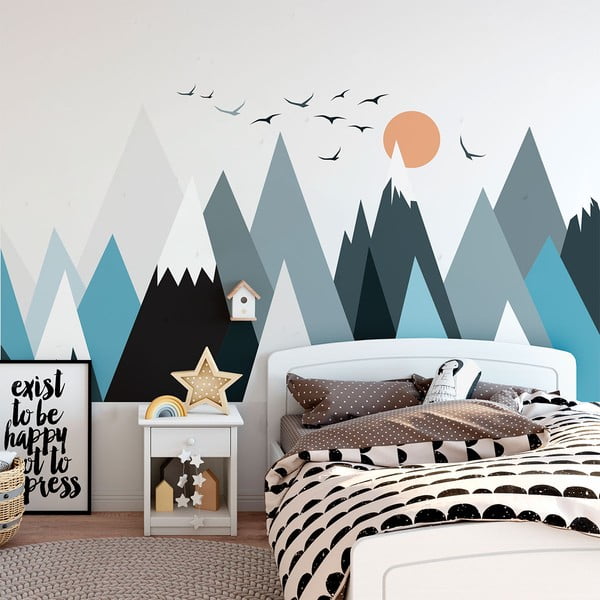 Sienų lipdukas Ambiance Giant Kid Sticker Scandinavian Mountains Henrika-image-3