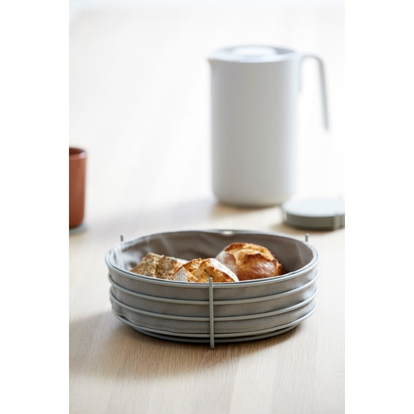 Pilkas kepinių krepšelis su medvilniniu įdėklu Zone Singles-image-1