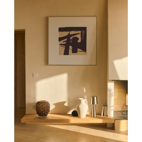 Paveikslas tapyba rankomis (tapyba) su rėmeliu/tapyba ant drobės 100x100 cm Arilan – Kave Home-image-2