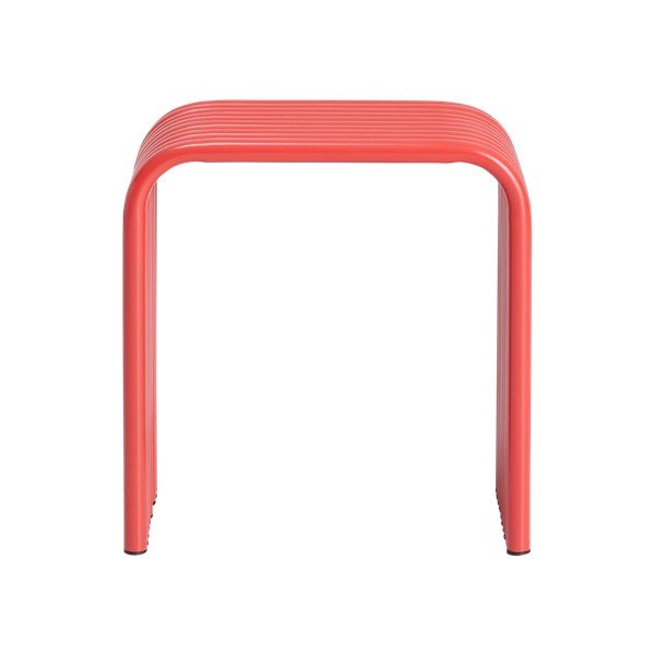 Raudonos spalvos iš metalo taburetė Multron – Ellos Home-image-2