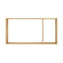 Iš bambuko kelių aukštų sieninė lentyna natūralios spalvos 70 cm Ember – House Nordic