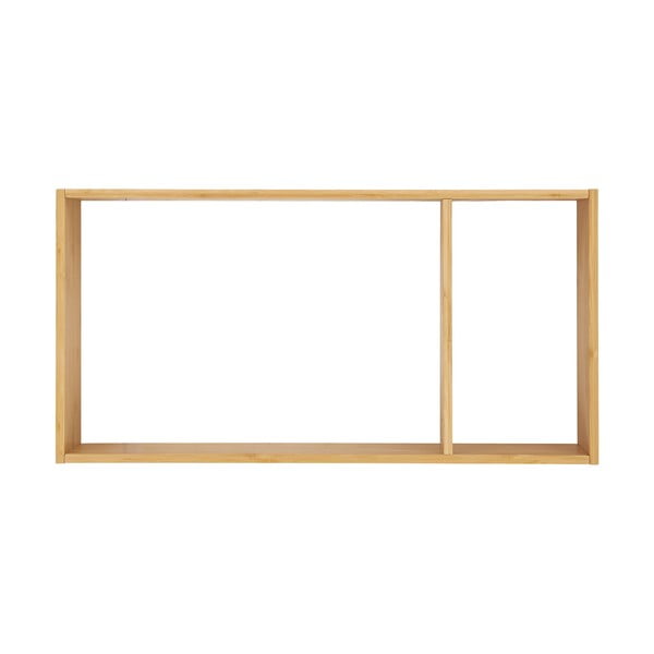 Iš bambuko kelių aukštų sieninė lentyna natūralios spalvos 70 cm Ember – House Nordic