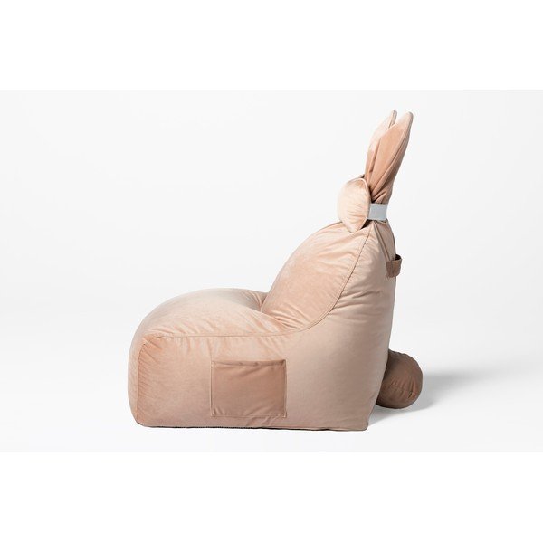 Šviesiai rožinės spalvos vaikiškas sėdmaišis Funny Bunny – The Brooklyn Kids-image-3