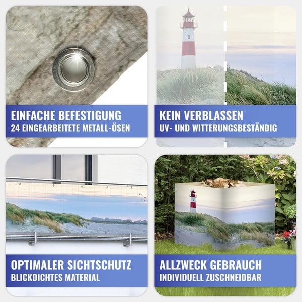 Iš plastiko tvora 500x85 cm North Sea Coast – Maximex-image-1
