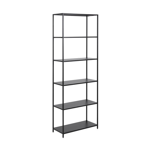 Iš metalo knygų spinta  juodos spalvos 70x185 cm Newcastle – Actona-image-2