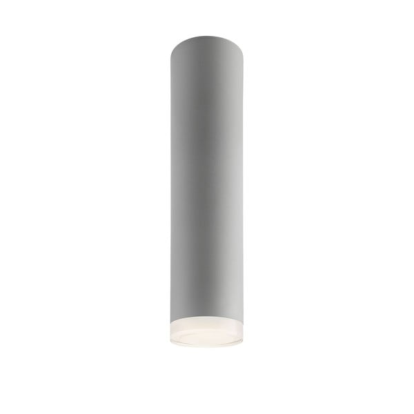 Pilkas lubinis šviestuvas su stikliniu gaubtu - LAMKUR