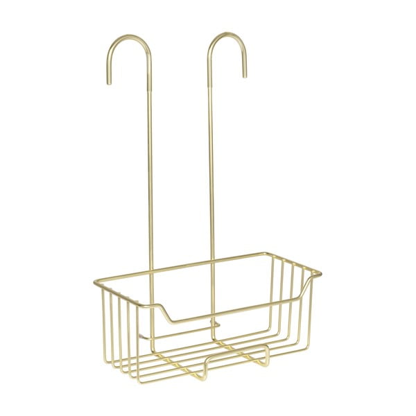 Pakabinama iš nerūdijančio plieno vonios lentyna auksinės spalvos Milo – Wenko-image-4