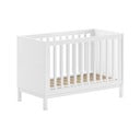 Baltos spalvos iš pušies masyvo vaikiška lovelė 60x120 cm Eva – Vipack