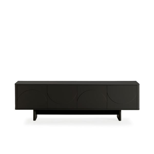 Juodos spalvos TV spintelė 180x55x40 cm Solei – MOME