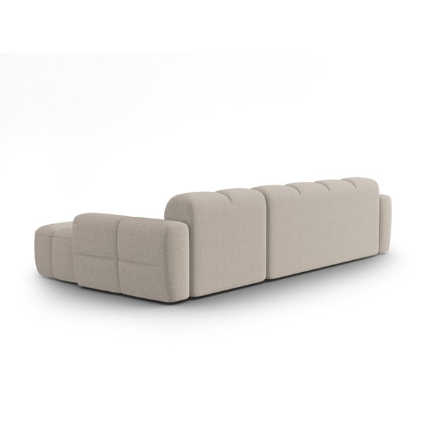 Kampinė sofa smėlio spalvos Lisa – Micadoni Home-image-4