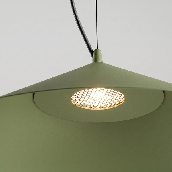 Khaki spalvos iš metalo kabantis šviestuvas LED ø 50 cm FINT – Thoro-image-3